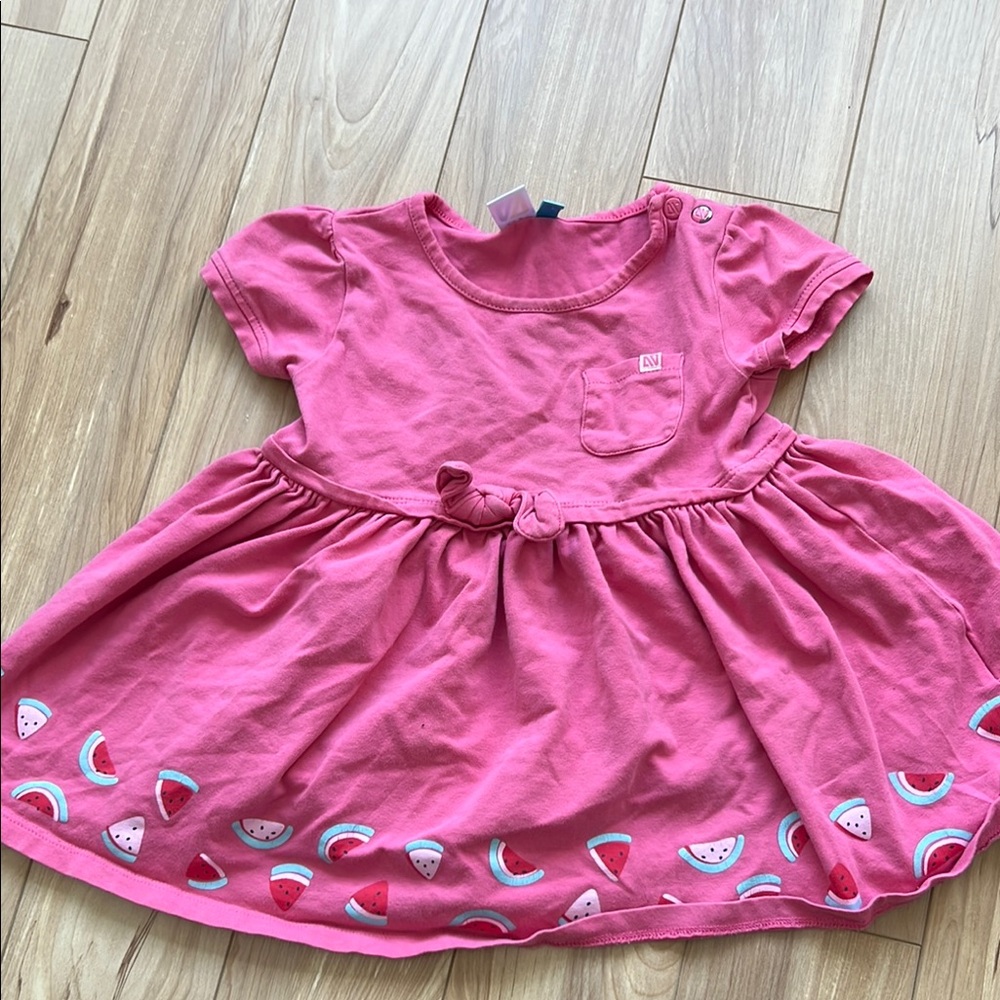 Pink Puff Sleeve Tee with Crew Neck